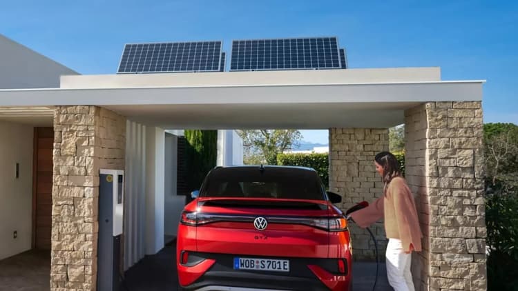 VW E-Auto PV-Speicher bidirektionales Laden (Bild: VW)