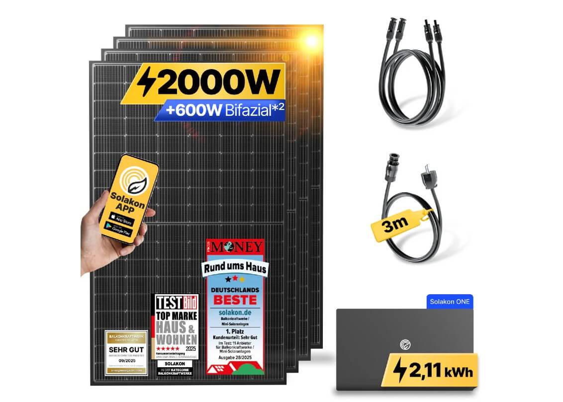 Balkonkraftwerk Black Friday 2025 Deal Solakon