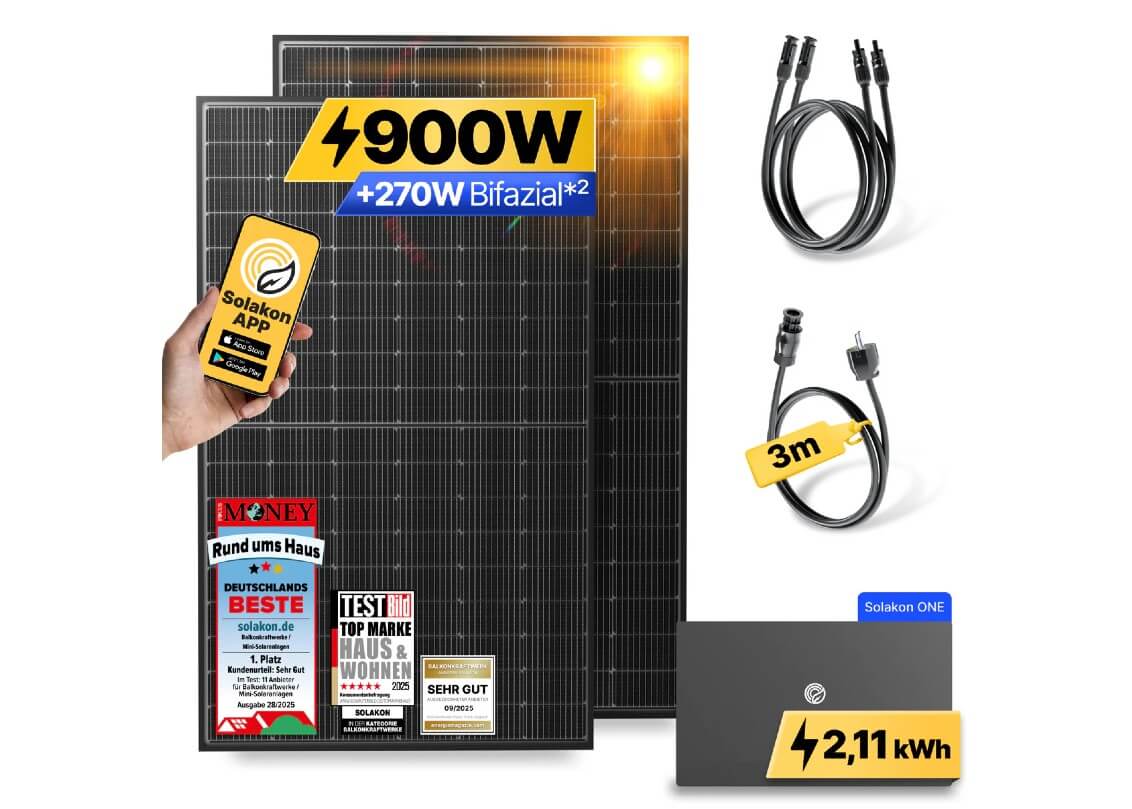 Solakon onLite Balkonkraftwerk mit Speicher