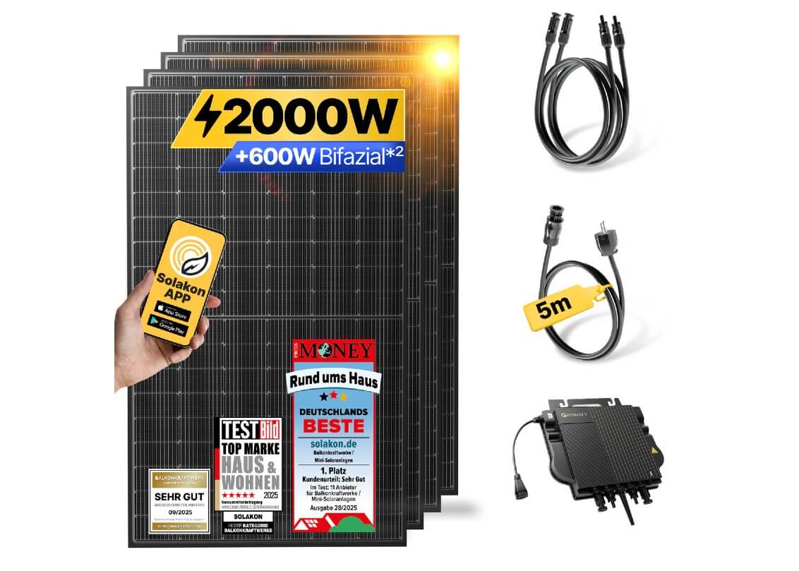 Balkonkraftwerk Solakon onPower 2000 Watt